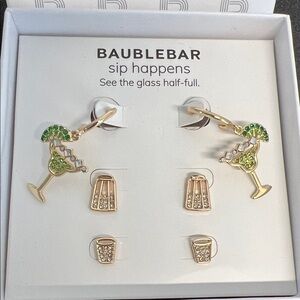 BaubleBar | Cocktail/Margarita Earring Set